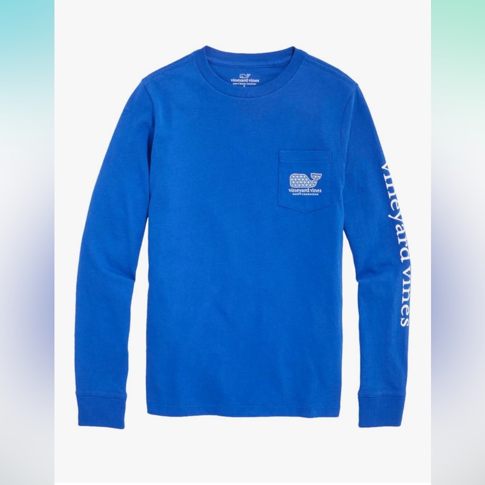 vineyard vine happy Hanukkah long sleeve
